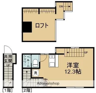 THE・BASE【206号室】の間取り