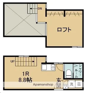 THE・BASE【305号室】の間取り
