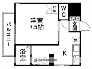 スタークメゾン小松島【101号室】の間取り