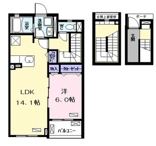 KUJIRAーSO【3階】の間取り