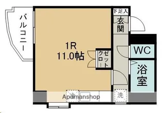 リシャール宮城野【3階】の間取り