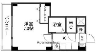 CCD萩野町(家具家電付)【303号室】の間取り