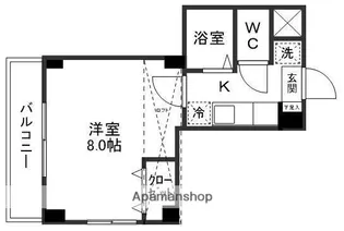 CCD萩野町(家具家電付)【401号室】の間取り