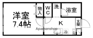 全健ハイム八木山Ⅰ【1階】の間取り