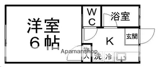 コーポ一高南A【1階】の間取り