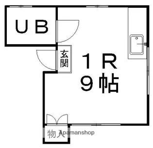 コーポ一高南B【2階】の間取り