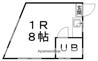 コーポ一高南B【2階】の間取り