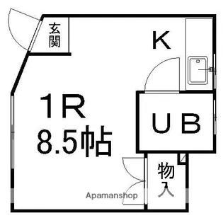 コーポ一高南B【116号室】の間取り
