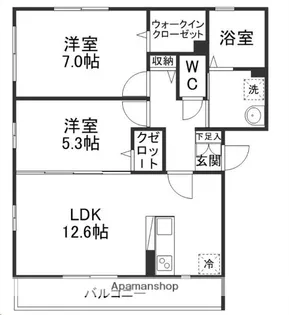 ラルジュ【1階】の間取り
