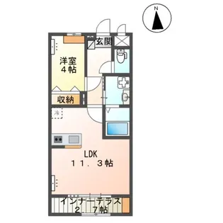 フォレストパークⅡ【1階】の間取り