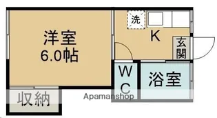 ソレイユ高松【102号室】の間取り
