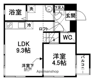 マルーム武者Ⅲ【202号室】の間取り