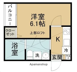 リリーブ仙台【202号室】の間取り