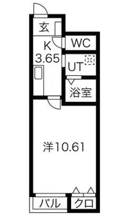 ザ・リバティⅦ【1階】の間取り