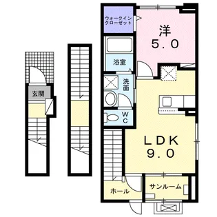 フルール澤【3階】の間取り