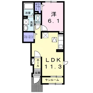 グレイス メゾン タカハシ【1階】の間取り