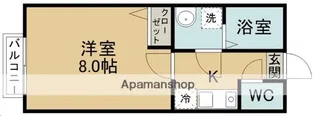 ソルテ八木山本町【205号室】の間取り