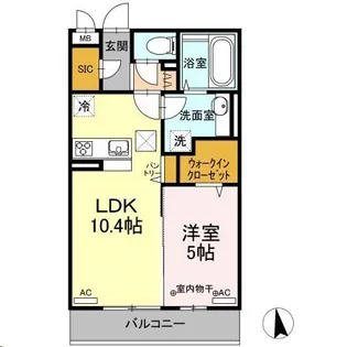 Dーroomあすと長町Ⅲ【1階】の間取り