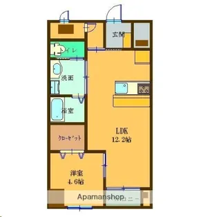 セントレアカマⅦ【5階】の間取り