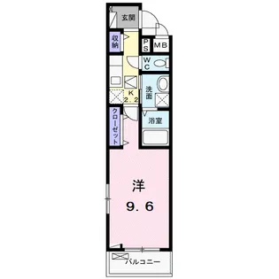 ドミール南仙台Ⅱ【1階】の間取り