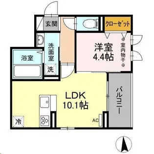 メゾン・ド・グローリー【3階】の間取り