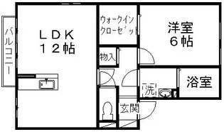 アムール・ド・メゾン Ⅱ番館【2階】の間取り