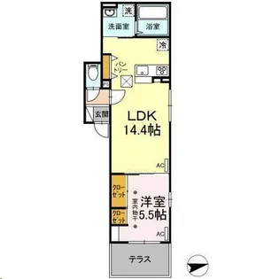 アリビオ【1階】の間取り