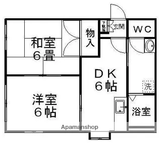 スペランサⅡ【101号室】の間取り