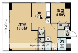 サニービル【6階】の間取り