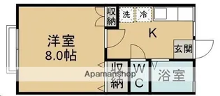 キャステール向山【105号室】の間取り