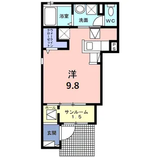 エルミタージュ 原町【1階】の間取り