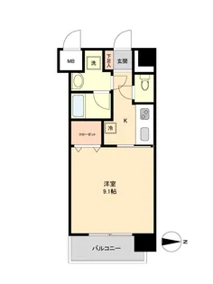 LA DOUCEUR青葉小田原【6階】の間取り