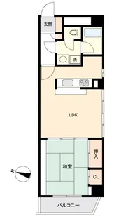 グリーンパーク小松島【7階】の間取り