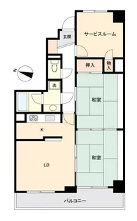 グリーンパーク小松島【9階】の間取り