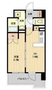 レジディア仙台原ノ町【7階】の間取り