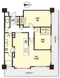 レジディアタワー仙台【3階】の間取り