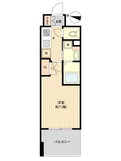 レジディア仙台上杉【11階】の間取り