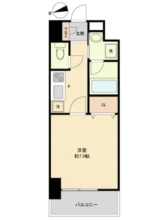 パークフラッツ本町【0306号室】の間取り