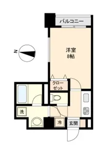 ガーネットヒルズ上杉【4階】の間取り