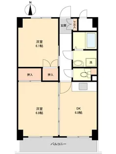 リビングステージ南仙台【9階】の間取り