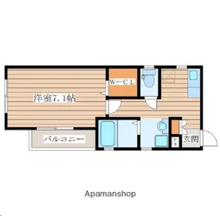グランデールKADANⅡ【3階】の間取り