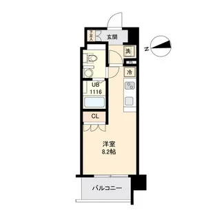 LASANTE薬師堂【2階】の間取り