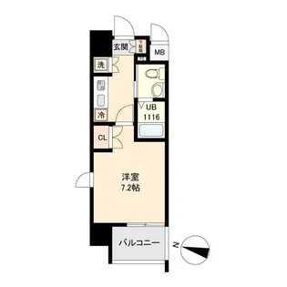 LASANTE上杉【3階】の間取り