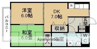 アルファ壱番館【203号室】の間取り