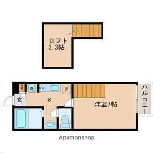 アスコット原町4丁目【1階】の間取り