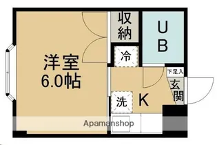 アメリカンハウス向山【102号室】の間取り