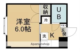 アメリカンハウス向山【105号室】の間取り