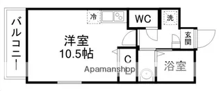 クオーレ連坊【2階】の間取り