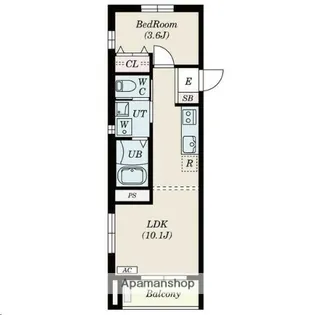 宮城県仙台市若林区六丁の目南町【アパート】の間取り