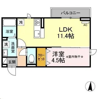 DーROOM柏木3丁目【3階】の間取り